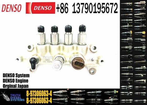 Excavator Parts 8-97306063-4 4HK1 Genuine Fuel Common Rail For Engine Parts