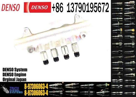 Excavator Parts 8-97306063-4 4HK1 Genuine Fuel Common Rail For Engine Parts