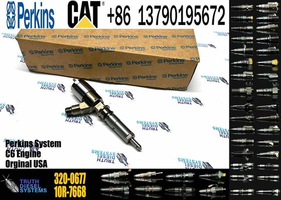 Original CAT 320D E320DL C6.6 C4.4 Common Rail Injector Diesel Fuel Injector 320-0677 For Caterpillar