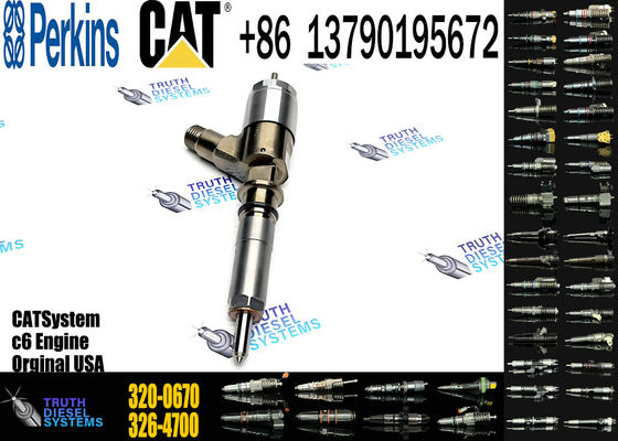Excavator Spare Parts Common Rail Diesel Fuel Injector 320-0670 2645A745 For CAT Perkins C6.6 320D Engine