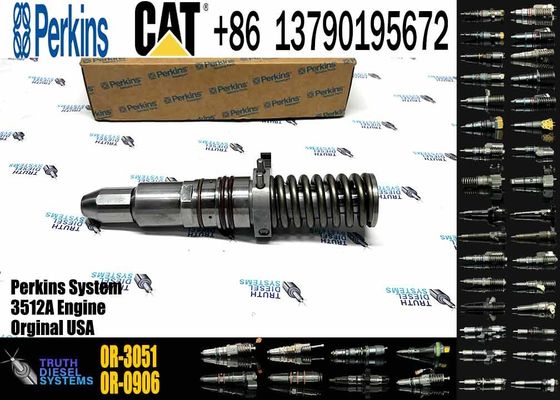 Fuel Injector 4P-9075 0R-3051 0R-0906 Common Rail Fuel Injector for Caterpillar Machinery 3512 3516 3508 Diesel Engine Parts
