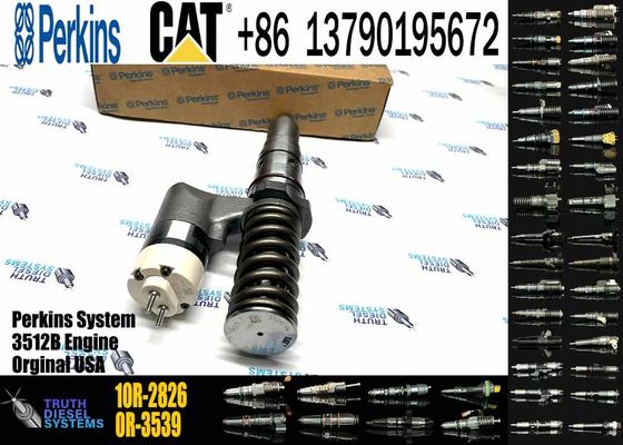 Common Rail Fuel Injector 249-0746 10R-2826 10R-2827 CAT 3512B Injector for Caterpillar Machinery Diesel Engine Parts