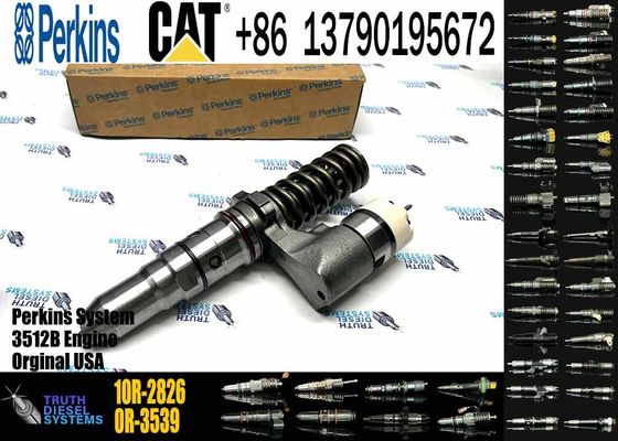 Common Rail Fuel Injector 249-0746 10R-2826 10R-2827 CAT 3512B Injector for Caterpillar Machinery Diesel Engine Parts