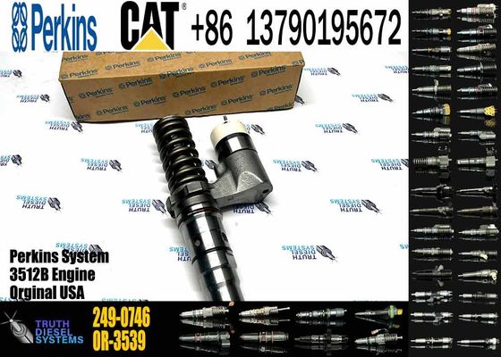 Common Rail Fuel Injector 249-0746 10R-2826 10R-2827 CAT 3512B Injector for Caterpillar Machinery Diesel Engine Parts