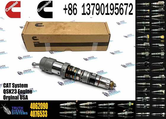 Hangood Excavator Parts Engine Parts 4902827 Original Diesel Fuel Injector QSK23 4902827 4077076 4062090 for Cummins Engine New