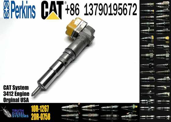 Original Fuel Injector Iveco Common Rail Injector 232-1171 10R-1267 138-8756 for Caterpillar TRUCK 773D 773B 775B 3412 Engine