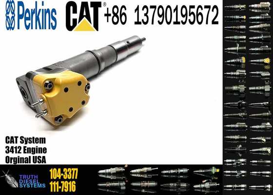 Fuel Injector 104-3377 174-7526 111-7916 138-8754 0R-8624 for CAT 3408E 3412E Engine 769D 773D 775D 631E 633E II 637E 651E 657E