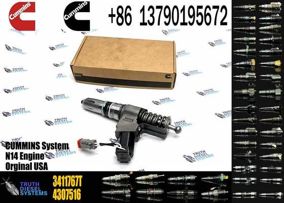 Commonal Rail Diesel Fuel Injector 3411760 3411767T for Cummins N14 Engine Trucks Tractor Excavator Engine Parts