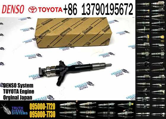 High Quality New Common Diesel Rail Fuel Injector 095000-7720 23670-30320 for Toyota 1KD-FTV Engine