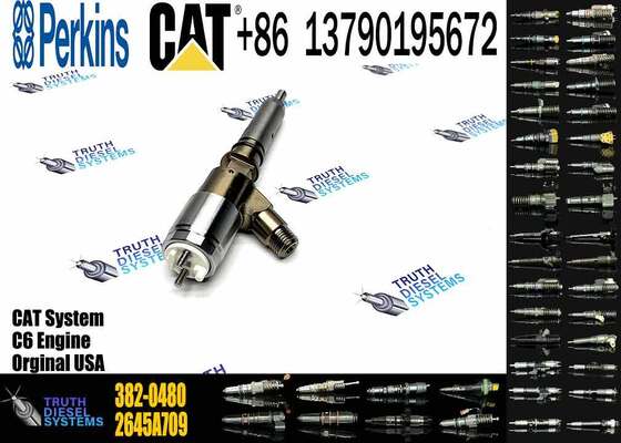 New Diesel Fuel Injectors 282-0490 2645A709 382-0480 306-9380 2645A734 320-0680 for Caterpillar C6.6 Excavator Truck Engine