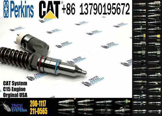 Excavator Accessories for CAT C11 C13 C15 Fuel Injector 191-3003 1913003 200-1117 2001117 for Construction Machinery