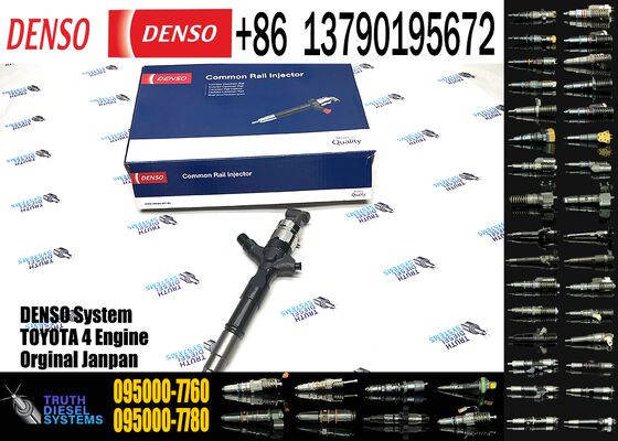 Diesel Common Rail Injector 095000-7760 0950007760 for Toyota Hilux Hiace 2KD-FTV Engine