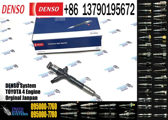 Diesel Common Rail Injector 095000-7760 0950007760 for Toyota Hilux Hiace 2KD-FTV Engine