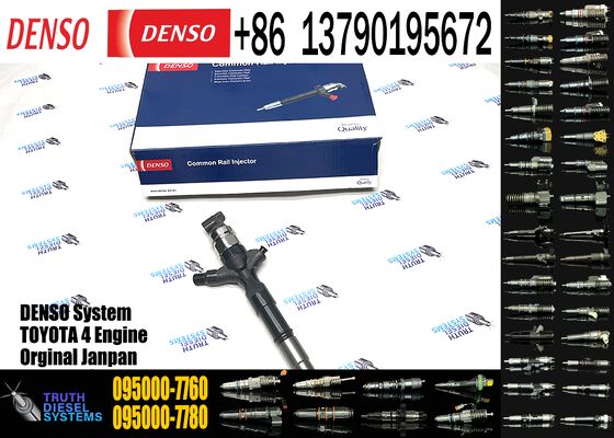Diesel Common Rail Injector 095000-7760 0950007760 for Toyota Hilux Hiace 2KD-FTV Engine