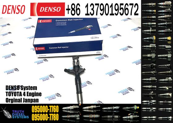 Diesel Common Rail Injector 095000-7760 0950007760 for Toyota Hilux Hiace 2KD-FTV Engine