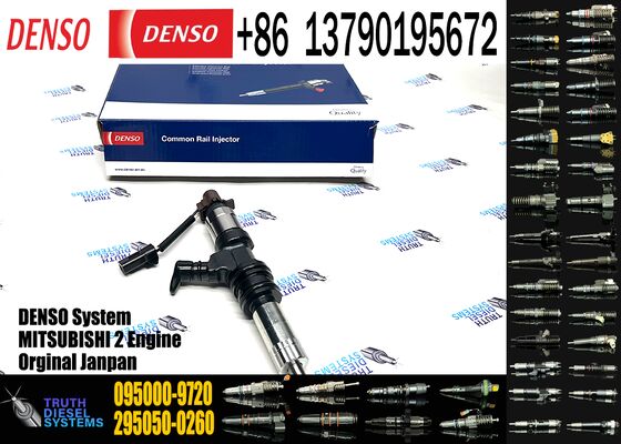 คุณภาพ หัวฉีดน้ำมันเชื้อเพลิงสำหรับรถยนต์ 095000-9720 095000-9722 ME307488 สำหรับ Denso Mitsubishi 6M60 Common Rail Injector Assy โรงงาน